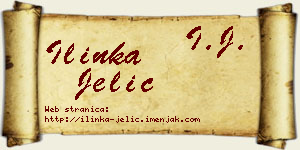 Ilinka Jelić vizit kartica